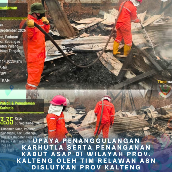 Gambar ASN DISLUTKAN KALTENG PEDULI KARHUTLA 30 September 2026