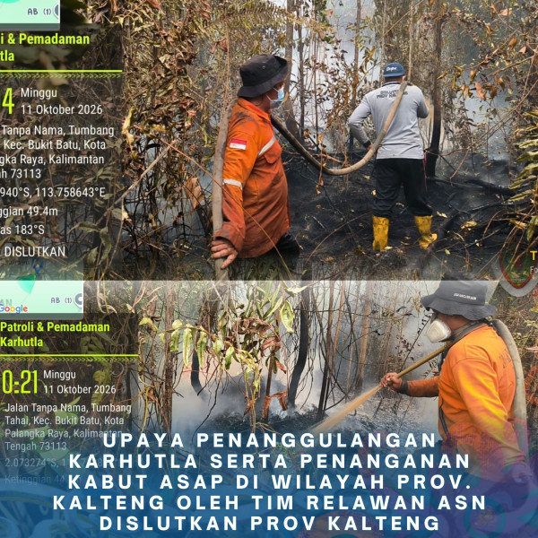 Gambar ASN DISLUTKAN KALTENG PEDULI KARHUTLA 11 Oktober 2026