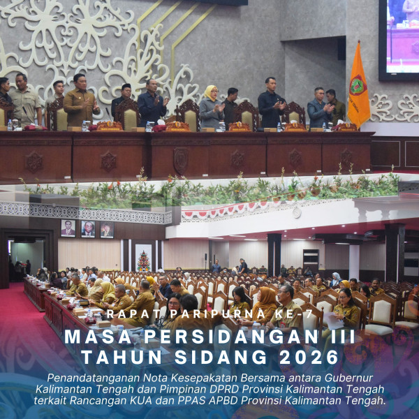 Gambar Rapat Paripurna Ke-7 Masa Persidangan III Tahun Sidang 2026