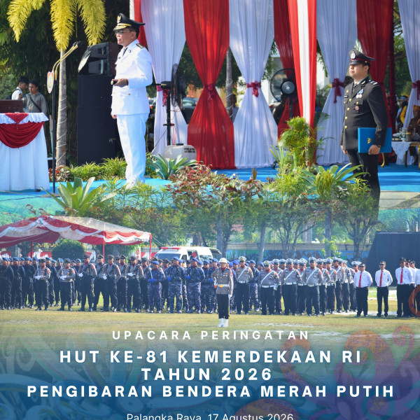 Gambar Upacara Peringatan HUT Ke-81 Kemerdekaan RI Tahun 2026 Pengibaran Bendera Merah Putih