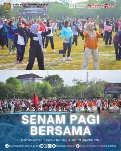 ASN DISLUTKAN SENAM PAGI BERSAMA