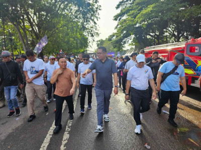 Dislutkan Prov. Kalteng Ikuti Fun Walk Kalteng Berkah di Kapuas