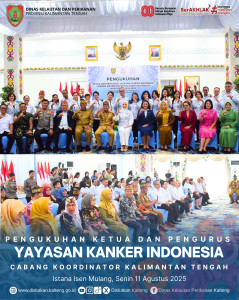 Pengukuhan Ketua dan Pengurus Yayasan Kanker Indonesia Cabang Koordinator Kalimantan Tengah
