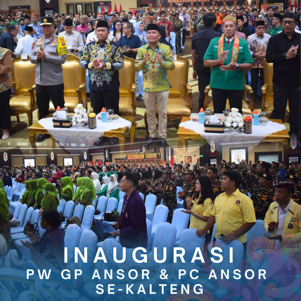 Gambar Rapat Inaugurasi Pimpinan Wilayah Gerakan Pemuda dan Pimpinan Cabang Ansor Se-Kalteng