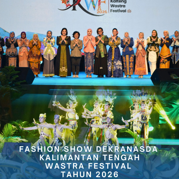 Gambar Fashion Show Dekranasda Kalteng Wastra Festival Tahun 2026