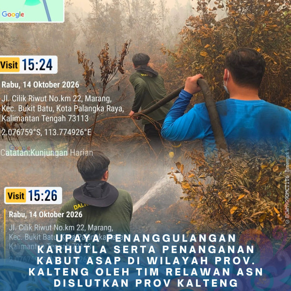 Gambar ASN DISLUTKAN KALTENG PEDULI KARHUTLA 14 Oktober 2026