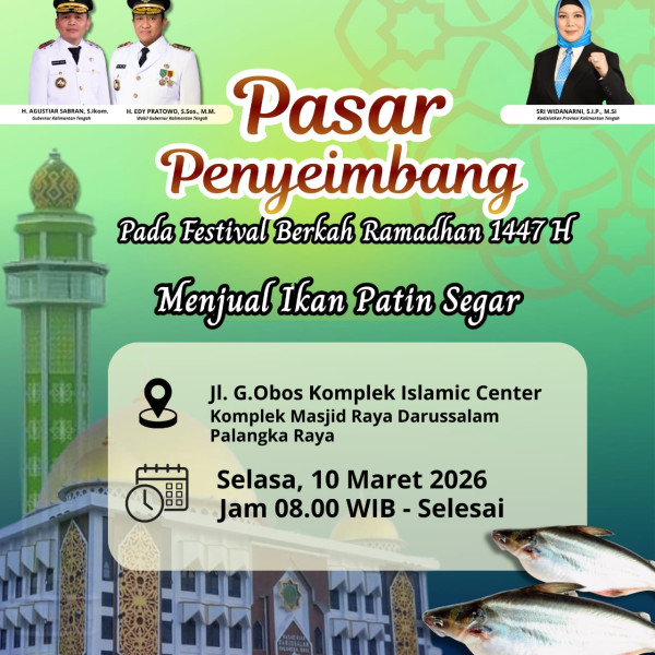 Gambar Pasar Penyeimbang Dislutkan Prov Kalteng hadir di acara Festival Berkah Ramadan 1447 H