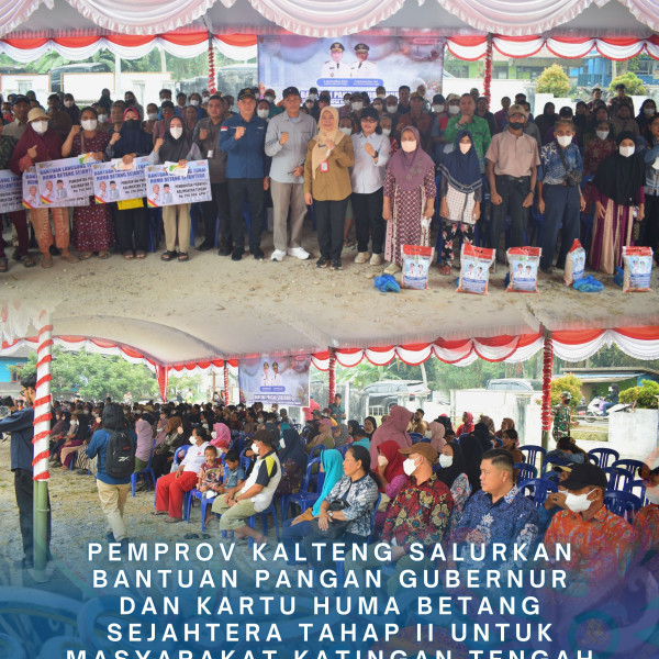 Gambar Bantuan Pangan Gubernur untuk Masyarakat Terdampak Karhutla di Katingan Tengah
