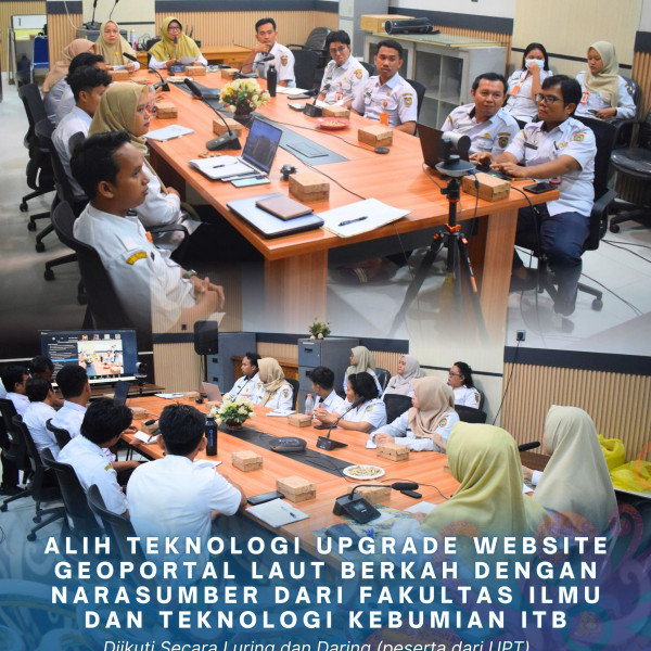 Gambar Kegiatan Alih Teknologi Upgrade Website Geoportal Laut Berkah