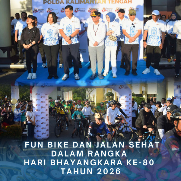 Gambar Fun Bike dan Jalan Sehat Dalam Rangka HUT Bhayangkara Ke-80 Tahun 2026