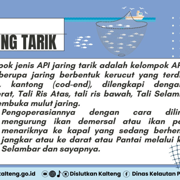 Gambar Alat Penangkapan Ikan Jaring Tarik