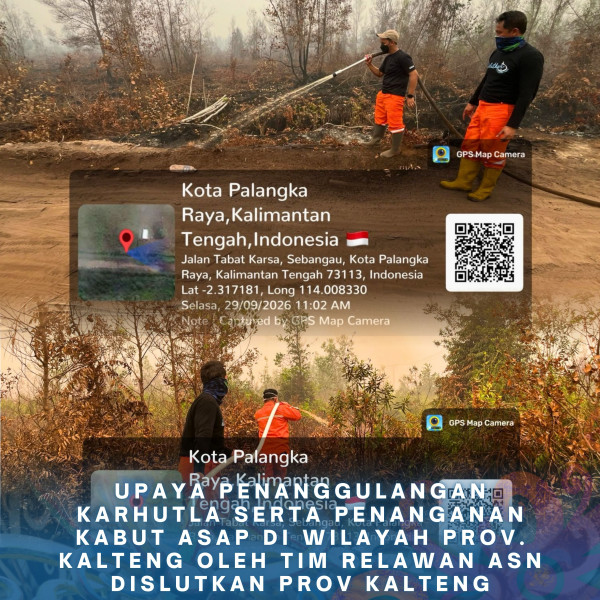 Gambar ASN DISLUTKAN KALTENG PEDULI KARHUTLA 29 September 2026