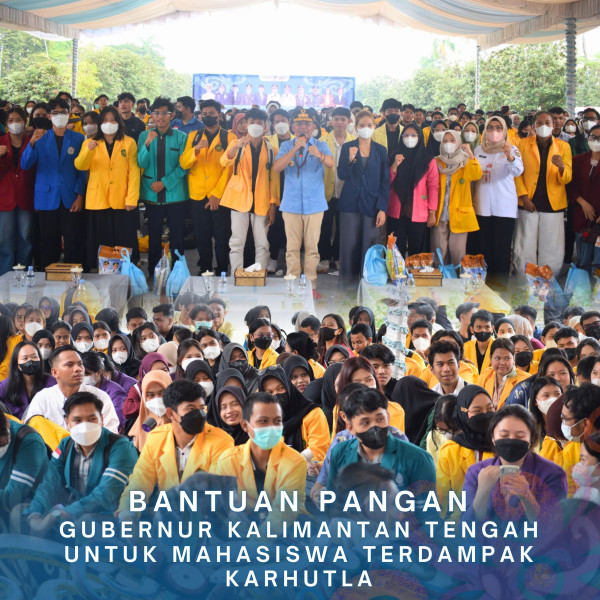 Gambar Bantuan Pangan Gubernur Kalimantan Tengah untuk Mahasiswa Terdampak Karhutla