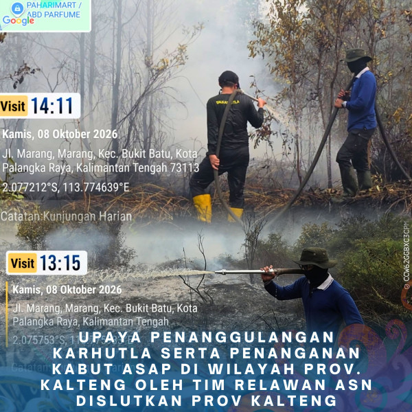 Gambar ASN DISLUTKAN KALTENG PEDULI KARHUTLA 08 Oktober 2026