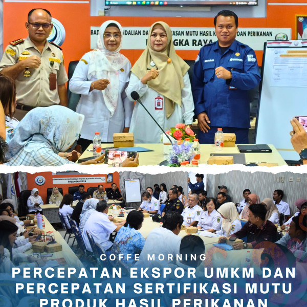 Gambar Coffee Morning Percepatan Ekspor UMKM dan Percepatan Sertifikasi Mutu Produk Hasil Perikanan