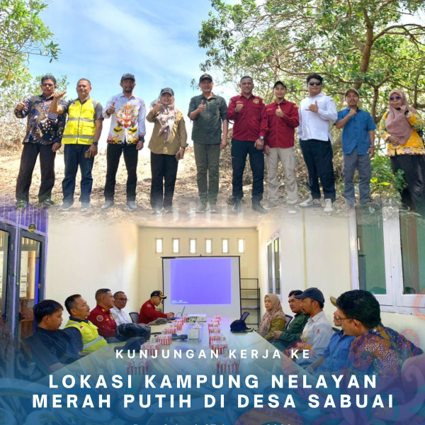 Gambar Kunjungan Kerja ke Lokasi Kampung Nelayan Merah Putih di Desa Sabuai