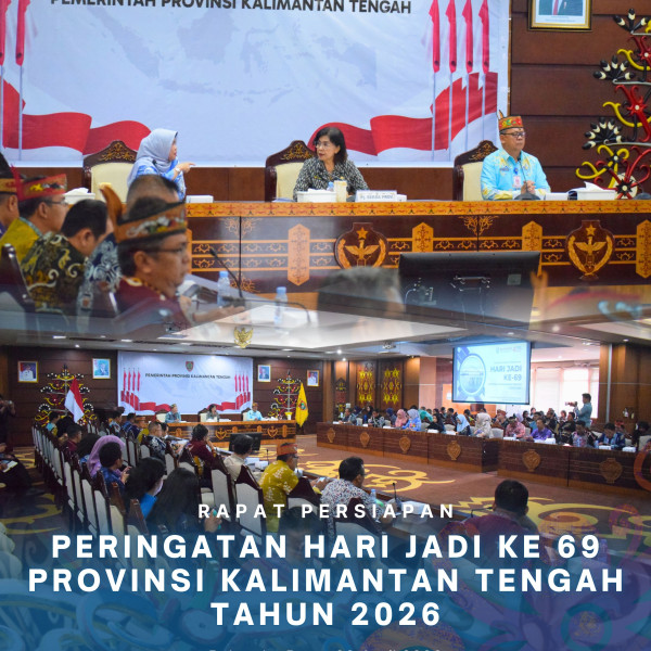 Gambar Rapat Persiapan Peringatan Hari Jadi ke 69 Provinsi Kalimantan Tengah Tahun 2026