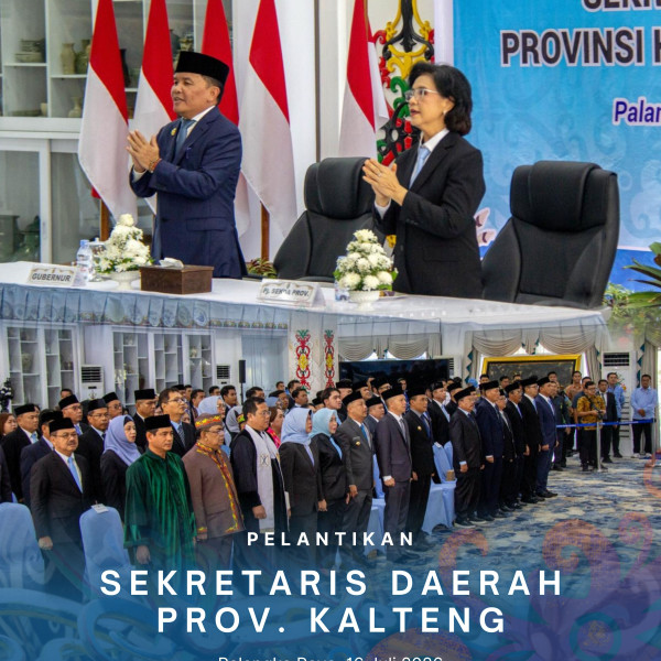 Gambar Pelantikan Sekretaris Daerah Prov. Kalteng