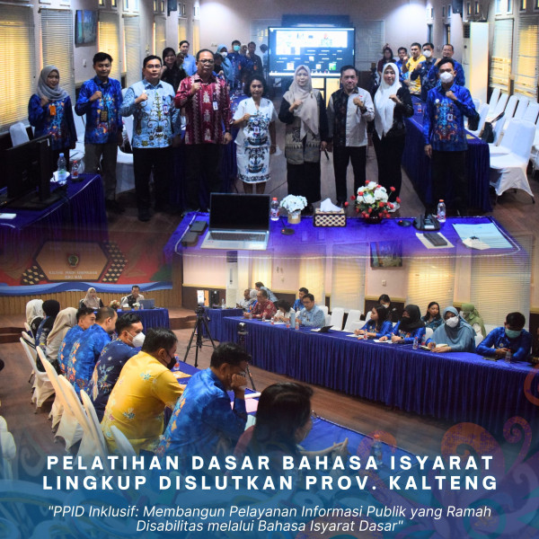 Gambar PELATIHAN DASAR BAHASA ISYARAT LINGKUP DISLUTKAN PROV. KALTENG, Jumat (23/10/2026)