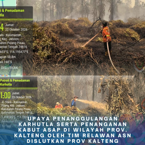 Gambar ASN DISLUTKAN KALTENG PEDULI KARHUTLA 23 Oktober 2026