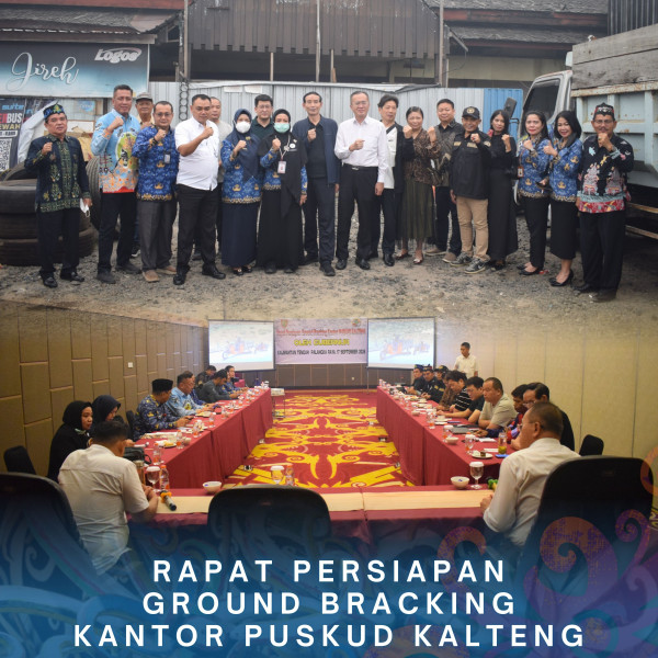 Gambar Rapat Persiapan Ground Bracking Kantor Puskud Kalteng