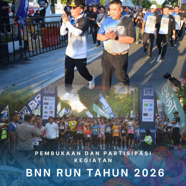 Gambar Pembukaan dan Partisipasi Kegiatan BNN Run Tahun 2026