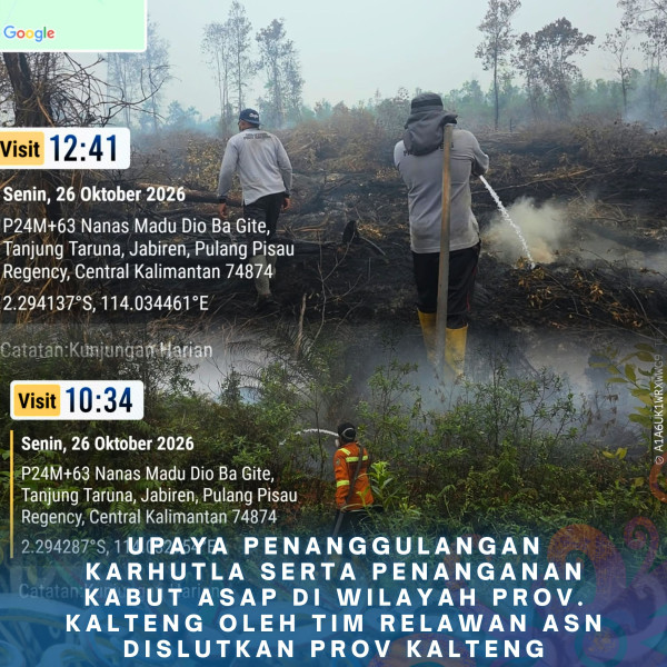 Gambar ASN DISLUTKAN KALTENG PEDULI KARHUTLA 26 Oktober 2026
