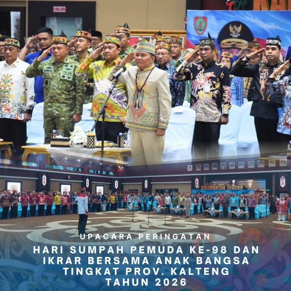 Gambar 🇮🇩 UPACARA PERINGATAN HARI SUMPAH PEMUDA KE-98 DAN IKRAR BERSAMA ANAK BANGSA TINGKAT PROVINSI KALIMANTAN TENGAH TAHUN 2026, Rabu 28 Oktober 2026