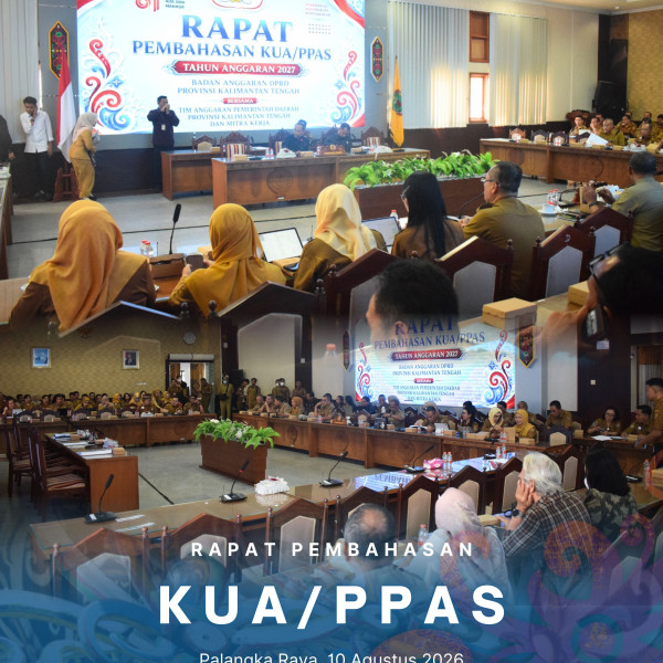Gambar Rapat Pembahasan KUA/PPAS Tahun Anggaran 2027 antara Badan Anggaran DPRD Provinsi Kalimantan Tengah bersama Tim Anggaran Pemerintah Daerah Provinsi Kalimantan Tengah dan Mitra Kerja