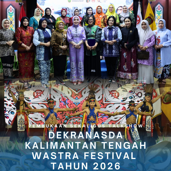 Gambar Pembukaan Sekaligus Talkshow Dekranasda Kalteng Wastra Festival Tahun 2026