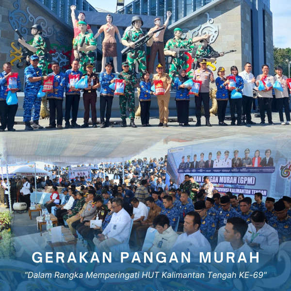 Gambar Gerakan Pangan Murah Dalam Rangka Hut Ke 69 Kalteng