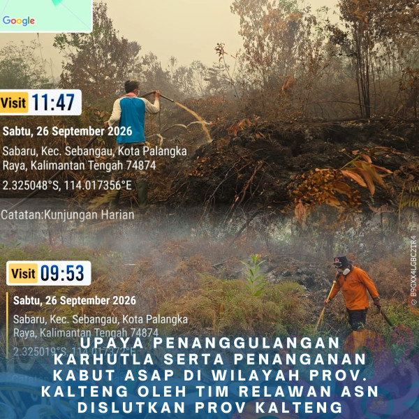 Gambar ASN DISLUTKAN KALTENG PEDULI KARHUTLA 26 September 2026
