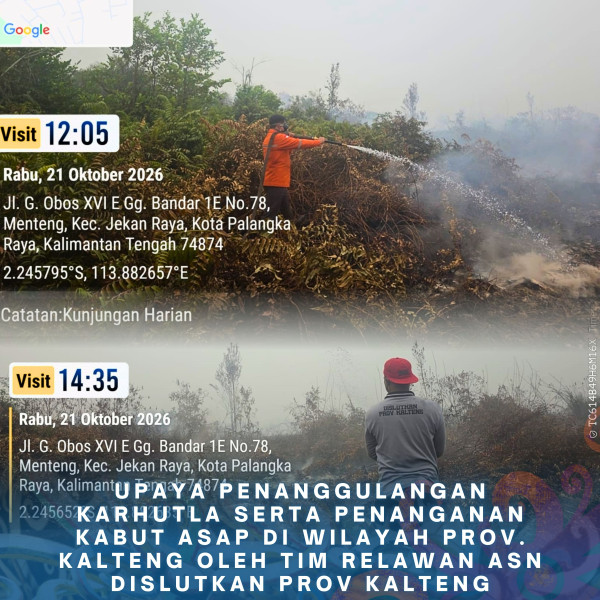 Gambar ASN DISLUTKAN KALTENG PEDULI KARHUTLA 21 Oktober 2026