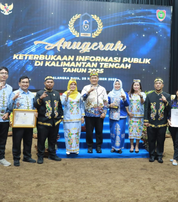 Gambar Dislutkan Kalteng Kembali Raih Peringkat 1 Anugerah Keterbukaan Informasi Publik Tahun 2025
