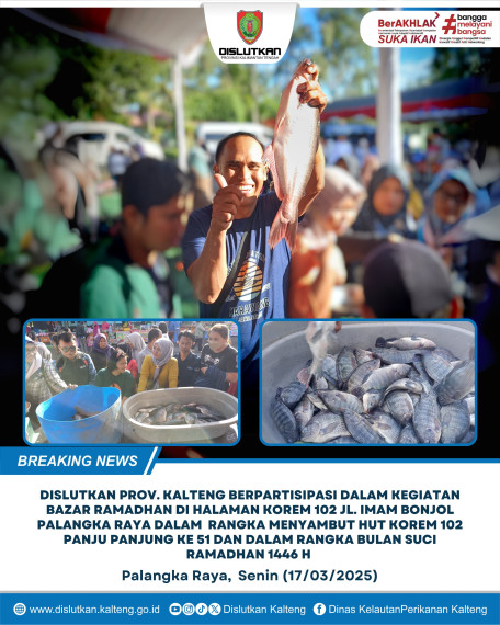 Gambar Dislutkan Prov. Kalteng Berpastisipasi pada Bazar Ramadhan HUT Korem 102 Panju Panjung Ke-51