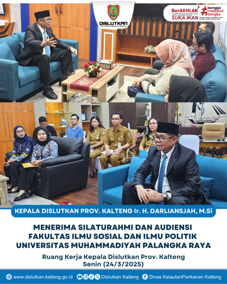 Gambar epala Dislutkan Prov. Kalteng Ir. H. Darliansjah, M.Si Menerima Silaturahmi dan Audiensi Fakultas Ilmu Sosial dan Ilmu Politik Universitas Muhammadiyah Palangka Raya