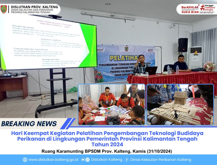 Gambar Hari Keempat Pelatihan Pengembangan Teknologi Budidaya Perikanan