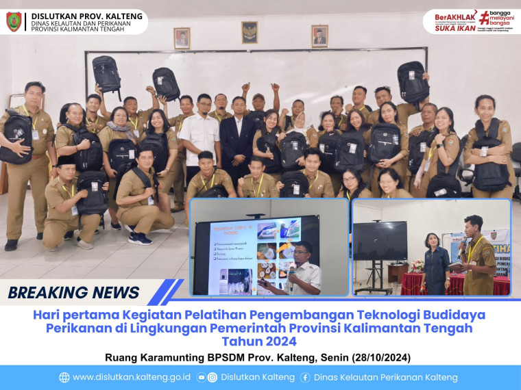 Gambar Hari Pertama Pelatihan Pengembangan Teknologi Budidaya Perikanan