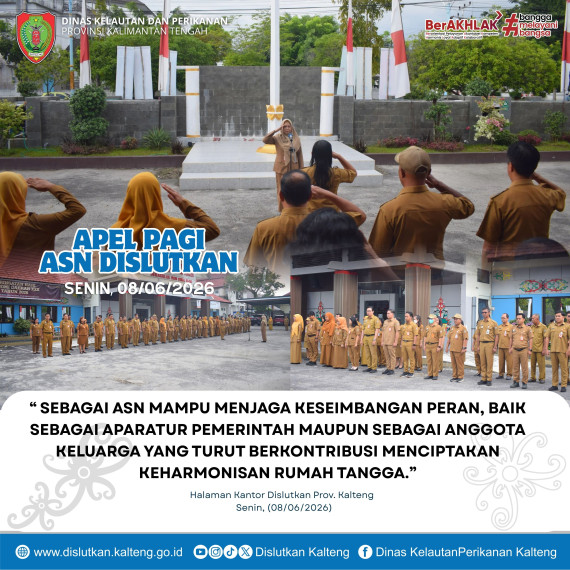 Gambar Apel Pagi ASN Dislutkan Prov. Kalteng, Senin 08 Juni 2026