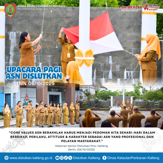 Gambar Upacara Bendera ASN Dislutkan Prov. Kalteng, Senin (06/10/2025)