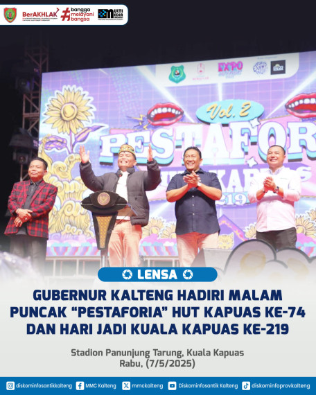Gambar Gubernur Kalimantan Tengah H. Agustiar Sabran menghadiri Malam Puncak Hiburan Rakyat “PESTAFORIA”