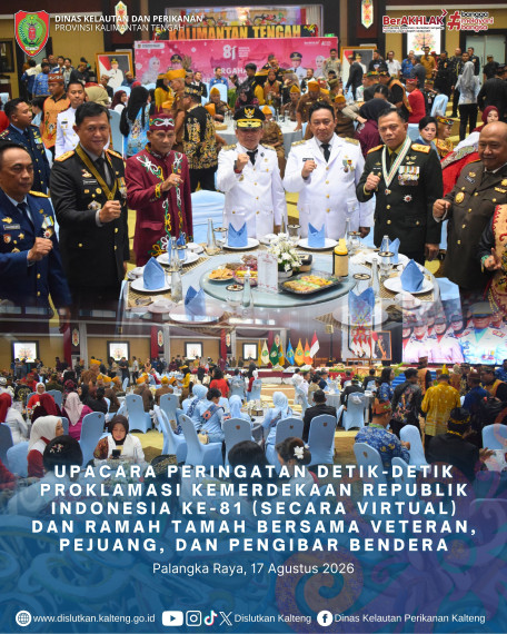 Gambar Upacara Peringatan Detik-Detik Proklamasi Kemerdekaan Republik Indonesia ke-81 (secara Virtual) dan Ramah Tamah Bersama Veteran, Pejuang, dan Pengibar Bendera