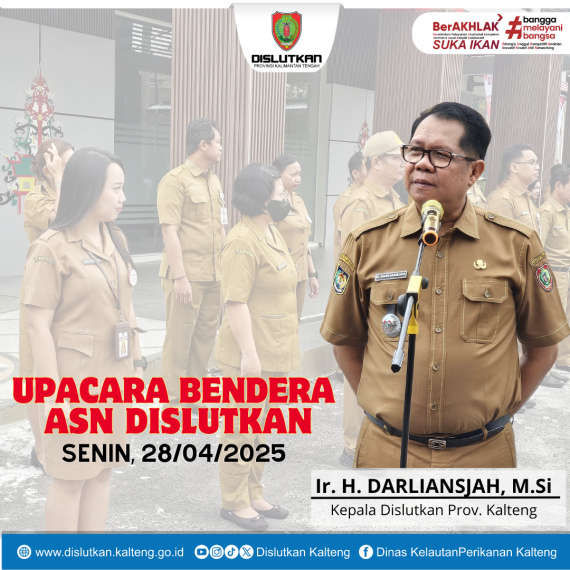 Gambar Upacara bendera pagi ASN Dislutkan Prov. Kalteng, Senin (28/04/2025)