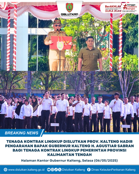Gambar Tenaga Kontrak Dislutkan Prov. Kalteng Menghadiri Pengarahan Bpk. Gubernur Kalteng H. Agustiar Sabran Bagi Tenaga Kontrak Lingkup Pemerintah Provinsi Kalimantan Tengah