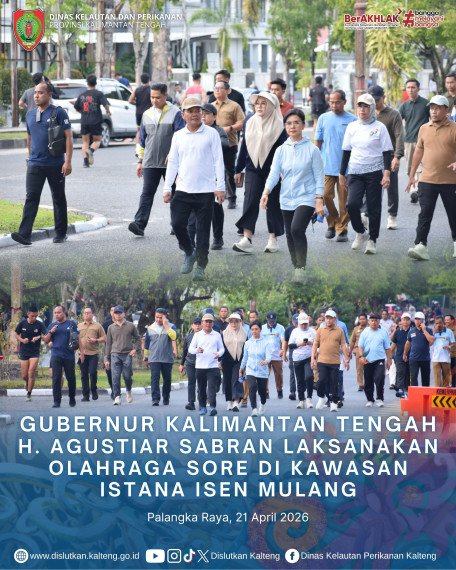 Gambar Olaharaga Sore Bersama Gubernur Kalimantan Tengah