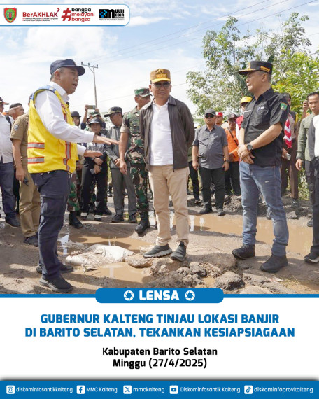 Gambar Gubernur Kalteng Tinjau Lokasi Banjir di Barito Selatan, Tekankan Kesiapsiagaan