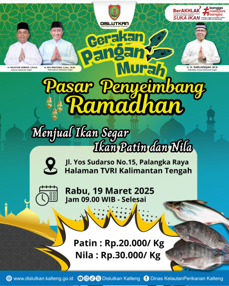 Gambar Pasar Penyeimbang Ramadhan Dislutkan hadir pada Gerakan Pangan Murah di Halaman TVRI Jln. Yos Sudarso No.15, Palangka Raya