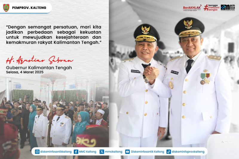 Gambar Persatuan dan keberagaman adalah fondasi utama dalam membangun Kalimantan Tengah yang maju dan sejahtera. Dengan kebersamaan, kita wujudkan daerah yang harmonis, berdaya saing, dan penuh dengan peluang bagi seluruh masyarakat.