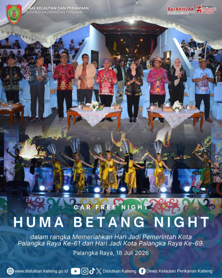 Gambar Car Free Night (Huma Betang Night) dalam rangka Memeriahkan Hari Jadi Pemerintah Kota Palangka Raya Ke-61 dan Hari Jadi Kota Palangka Raya Ke-69