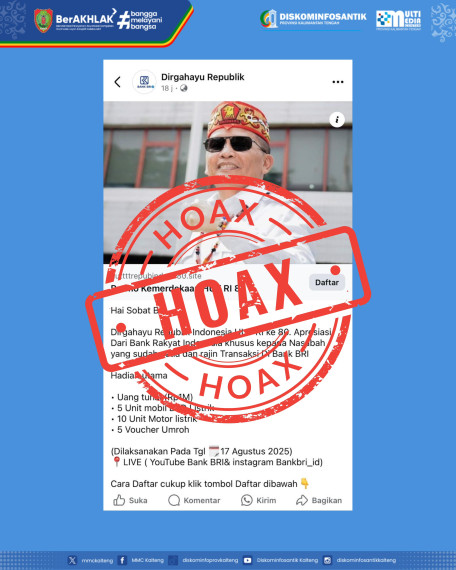 Gambar PENIPUAN DENGAN MENGATASNAMAKAN GUBERNUR KALIMANTAN TENGAH